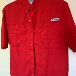 Columbia Omni-Shade Men’s Red Angler Shirt